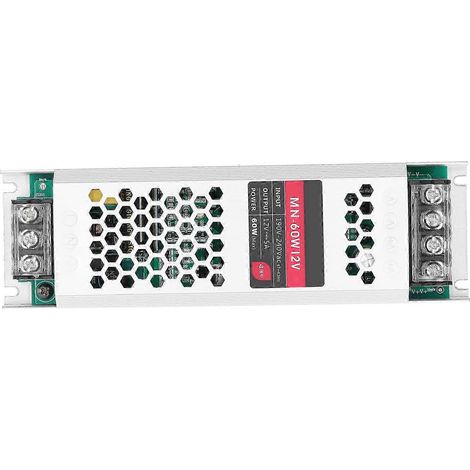 60W DC12V LED-Netzteil, ultradünner, wasserdichter Transformator, Treiberadapter für lange LED-Streifen (1/4)