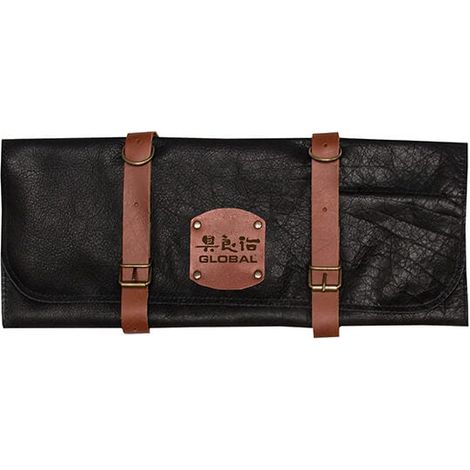 Global GL-45475 Deluxe Leather Case for 5 Knives