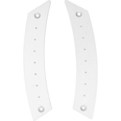 paire de poignées de porte intérieures en aluminium, pièces détachées automobiles, couleur argent (1/5)