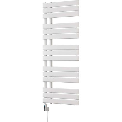 Tristan - White Electric Towel Rail H1292mm x W500mm 600w Thermostatic WIFI (1/3)