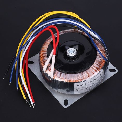 Transformateur à anneau AC 110V vers double AC 12V/28V (12V unique) pour carte de tonalité de préamplificateur 200W (AC 110V vers double AC 12V) (1/5)