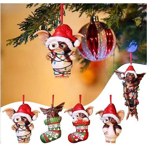 5pcs Nemesis Now Gremlins Gizmo In Fairy Lights Ornement Dcoratif Festif Suspendu (1/5)