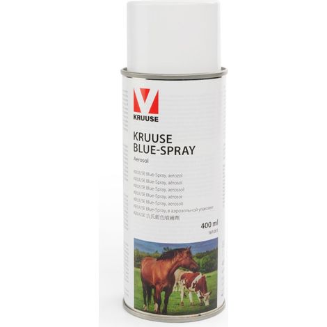 Spray bleu désinfectant 400ml – Pour plaies, morsures et sutures – Usage externe – Film protecteur visible – Kruuse
