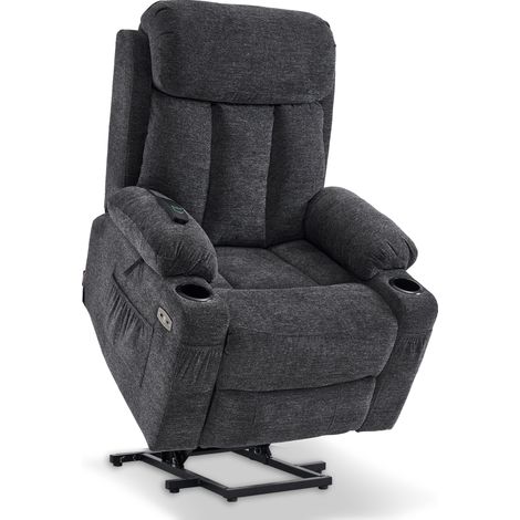 MCombo elektrische Aufstehhilfe Fernsehsessel Relaxsessel Stoff 7190DE