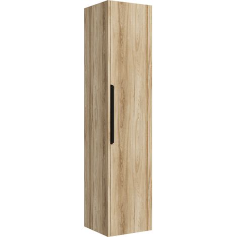 Mobile bagno Cali 30 x 30 x 133 cm - Rovere - Mobile sospeso con 1 anta