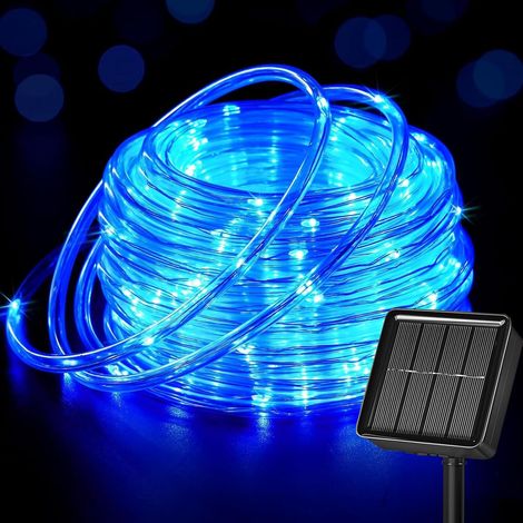 10M 100LEDs Tube de Lumière Solaire Extérieure, Étanche Guirlande Tube Solaire avec 8 Modes LED Guirlande Lumineuse Tube pour Jardin Piscine (1/5)