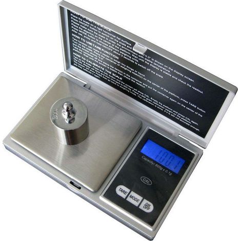 Balance de Précision, 500g/0.01g, Balance de Cuisine, Balance de Precision 0.01g, Balance de Poche avec Écran LCD, Petite Balance de Bijoux, avec Fonction de Tare, Acier Inoxydable (500g) (1/5)