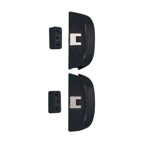 Juego de pernos + tornillos + tiradores laterales ISEO - No ignífugo - Negro - 9410203505