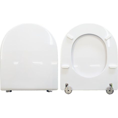 Copriwater Starck 2 Duravit legno rivestito in resina poliestere bianco (1/4)