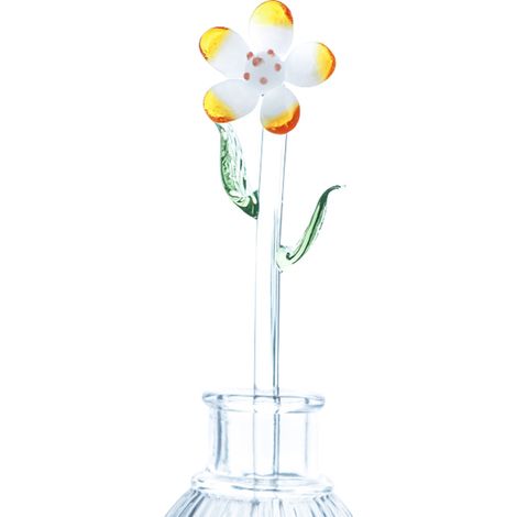 Bouquet de fleurs en verre soufflé à la main, idéal pour la Saint-Valentin, Noël ou un anniversaire. Décoration (1/5)