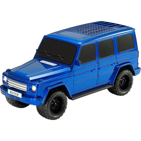 Enceinte Bluetooth élégante pour voiture/SUV avec TWS, radio FM et son puissant de 8 W - Bleue