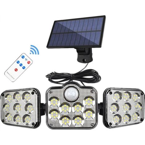 Outdoor solar lights, 138 LEDs with motion sensor and 3 modes – IP65 waterproof solar lights (1/5)