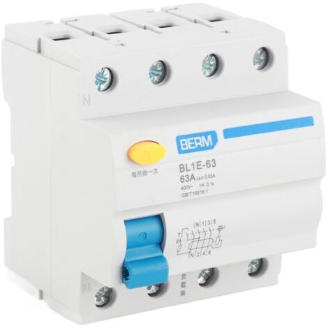 Disjoncteur différentiel BL1E-63 63A RCCB 230 V 30 mA