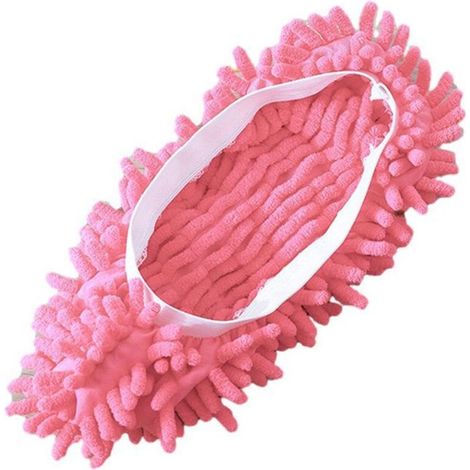 Bardusch - housse de protection pour chaussures de balai à franges, pour le nettoyage de la poussière du sol, pantoufles paresseuses, tête de (1/4)