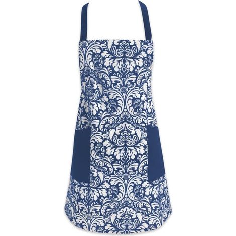 Grembiule da cucina in cotone stampato con spalline regolabili e tasca, per uomo e donna, un accessorio pratico - Crezuo