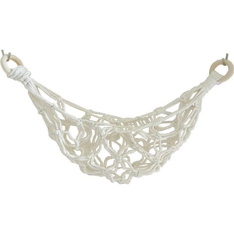 50cm Hamac de Fruits en , avec 2 Crochets à Vis 100% Coton Tissé à la Main Peu Encombrant Hamac pour Fruits et Légumes sous Armoire pour Cuisine Maison Stockage de Camping Car