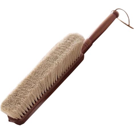 Brosse à poussière en bois, douce et dense, balai à main pour comptoir, lit, canapé, voiture, vêtements, nettoyage ménager, grande taille (1/5)