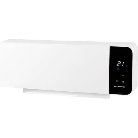 EMERIO Termoventilatore da parete, 2000 W, timer regolabile per settimane, elemento riscaldante PTC (ceramica), 2 livelli di riscaldamento, termostato regolabile, finestra aperta, rilevazione (1/5)