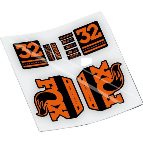 Pegatinas de vinilo resistente, compatibles con vehículos todo terreno, color naranja. (1/2)