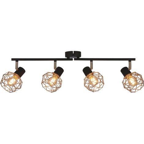 Candellux Acrobat plafoniera metallo rame/nera 4xE14 (1/5)