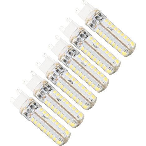 Lot de 6 ampoules LED G9 450 lm, dimmables, 72 LED, 5 W, 100-120 V, pour éclairage domestique (1/5)