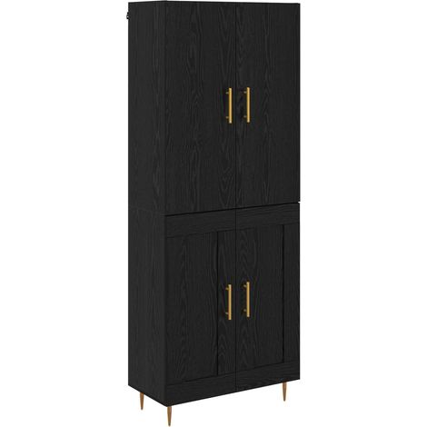 Maison Exclusive - Alacena Roble Negro 69,5 x 34 x 180 cm Madera