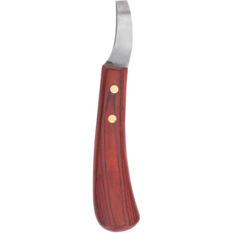 QORVA-Coupe-sabots Cisailles Lame en acier inoxydable Caoutchouc Manche en bois Coupe-sabot polyvalent pour bovins et chevaux