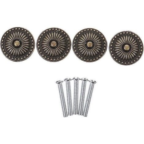 4 boutons vintage