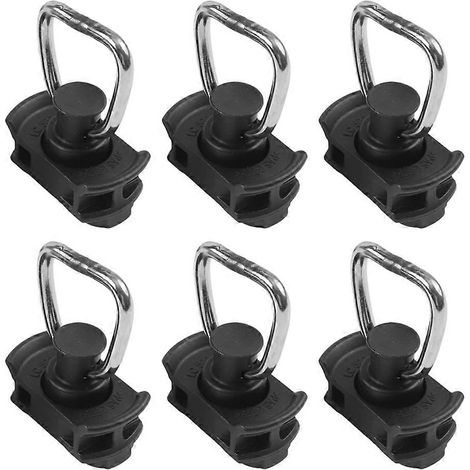 Lot de 6 embouts de rail de guidage en L pour crochet de suspension de camping-car, camion ou remorque. (1/5)