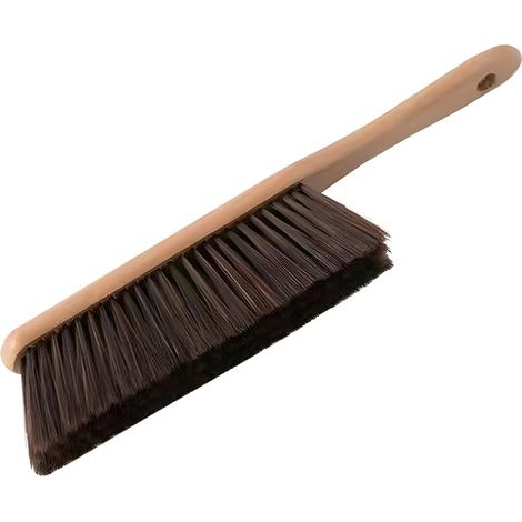 Balai à Main en Bois pour Voiture, Brosse De Lavage De Voiture en Poils Naturels, Brosse à Poussière pour Tapis De Voiture, Brosse a Main Nettoyage pour Nettoyer Les Vitres Voitures, Tapis, Lit (1/5)