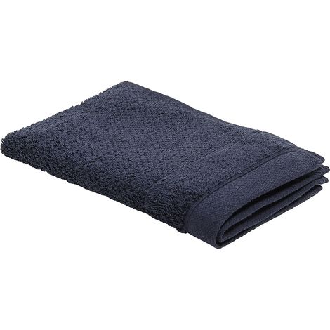 Serviette invité ORGANIC coton bio 450 g/m² 30x50 cm Bleu Navy