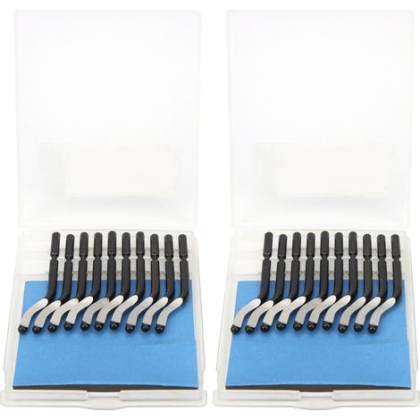 Lot de 20 lames de rechange pour couteau à découper BS1010, tête de coupe pour racler PVC, plastique et fer. (1/5)