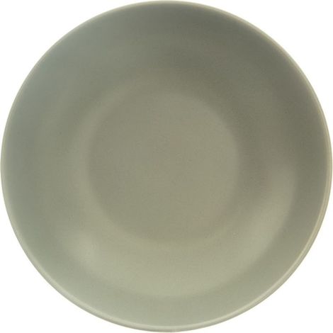 Assiette plate creuse en céramique verte, 20,5 cm (1/4)