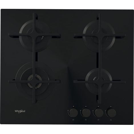 Piano cottura a gas Whirlpool AKT627NB1 4 fuochi Nero [HZWHRYGS627NB10] (1/5)