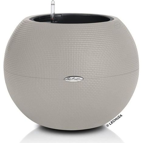 Pot de fleurs LECHUZA PURO Color 50 - ensemble complet, marron sable (1/5)