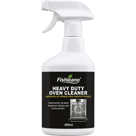 Nettoyant pour four FISHLEANO - Élimine facilement les graisses tenaces et les taches sans irriter les mains, spécialement conçu pour les grilles de four et les agents nettoyants, 450 ml