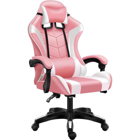 Extremes Gaming-Stuhl von Game, Kunstleder, rosa und weiß, FG-004 (1/5)
