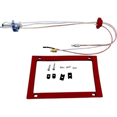 Assembleur Brûleur pour pilote pour cuivre M8 pour Chauffe-Eau Filetage entrée pour m10, sortie 7/16, pour pilote M8, compatible pour gaz naturel, conception sécurité renforcée