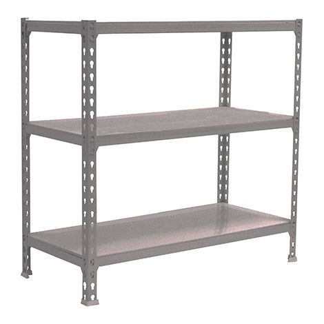 Simonrack Scaffale leggero senza viti grigio argento 3 livelli (1/3)