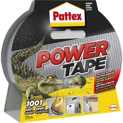 Nastro Alta Resistenza Power Tape Pattex Grigio Mm 50 ml 25