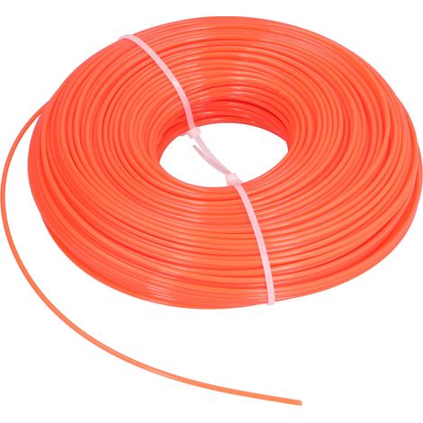 120 m Trimmerfaden, 2,4 mm Nylon, rund, Ersatzteil für Rasentrimmer im Garten (1/5)