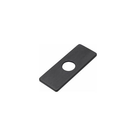 1PC noir Plaque de trou d'évier de cuisine pour robinet de salle de bain, lavabo, rosace de robinet en nickel brossé (1/5)