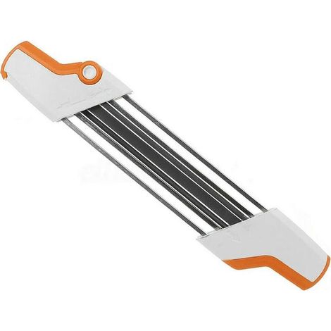 Affûteuse de chaîne de tronçonneuse 2 en 1 Easy File 3/8 "/ 4.0mm, ensemble d\'affûtage de dents rapide de pas de scie à chaîne avec poignées, convient à toutes les marques Chiansaw 3/8" Pitch Chian (1/5)