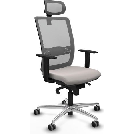 Sedia da ufficio piqueras y crespo Haches bianco similpelle ergonomica (1/2)