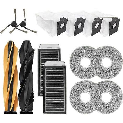 Pour Dreame L40S Pro Ultra / Dreame X50 Ultra / L50 Pro Ultra Pièces détachées Brosse latérale principale Filtre Chiffon de nettoyage Sac à poussière Accessoires A () (1/5)