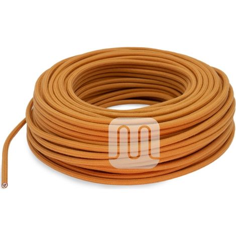 CAVO ELETTRICO TESSILE TONDO - CARAMELLO TO432 3MT MERLOTTI