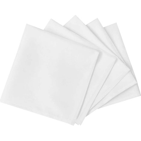 vidaXL 50 servilletas blancas de tela 50 x 50 cm (1/2)