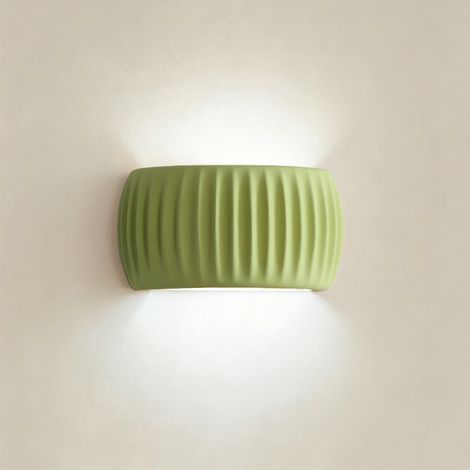 Applique murale en résine forme de citrouille, Lumière blanche – 220V, douille G9 – Dimensions 24 × 13 cm – Idéale pour chambre, couloir, salon