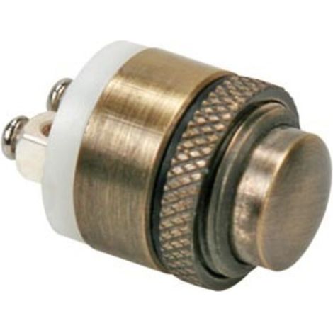 Bouton-Poussoir Sonnette SPST 1NO - 48 V CC - IP65 - Température -25 °C à +55 °C - Laiton Nickelé - 1 Pièce