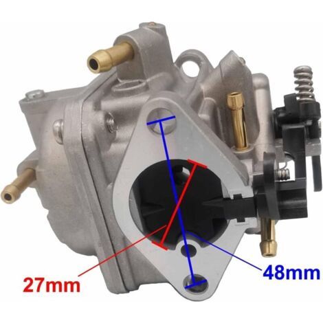NALOOKAMIC  Carburateur pour moteur de bateau compatible avec moteurs hors-bord Nissan Tohatsu Mercury MF3.5 MFS4 MFS5 NFS4 4 temps 3,5 CV, 4 CV, 5 CV, 6 CV. Remplace les références 3R1-03200-1 et 3AS